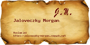 Jaloveczky Morgan névjegykártya
